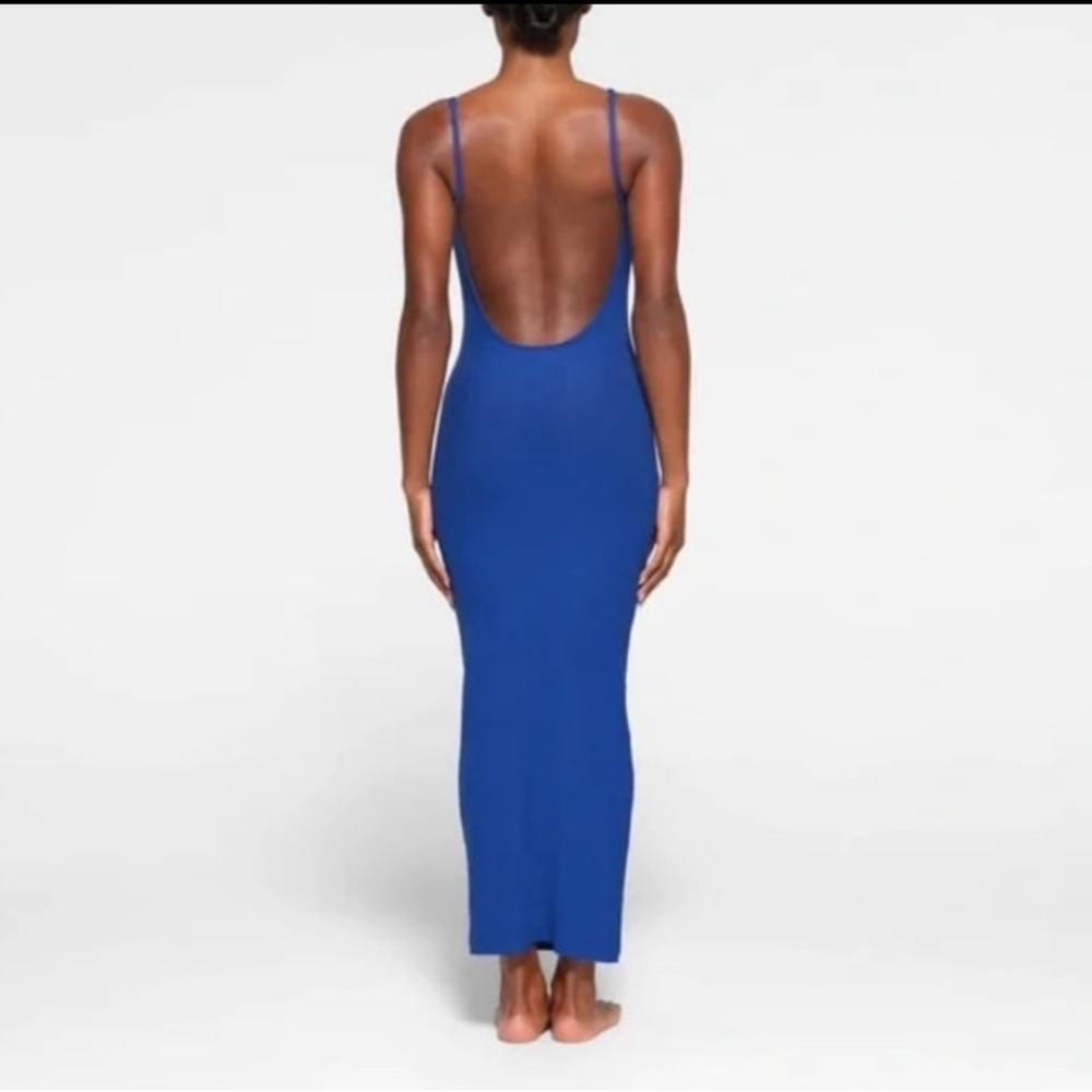 SKIMS Blue Midi Dress - Picture 5 of 10